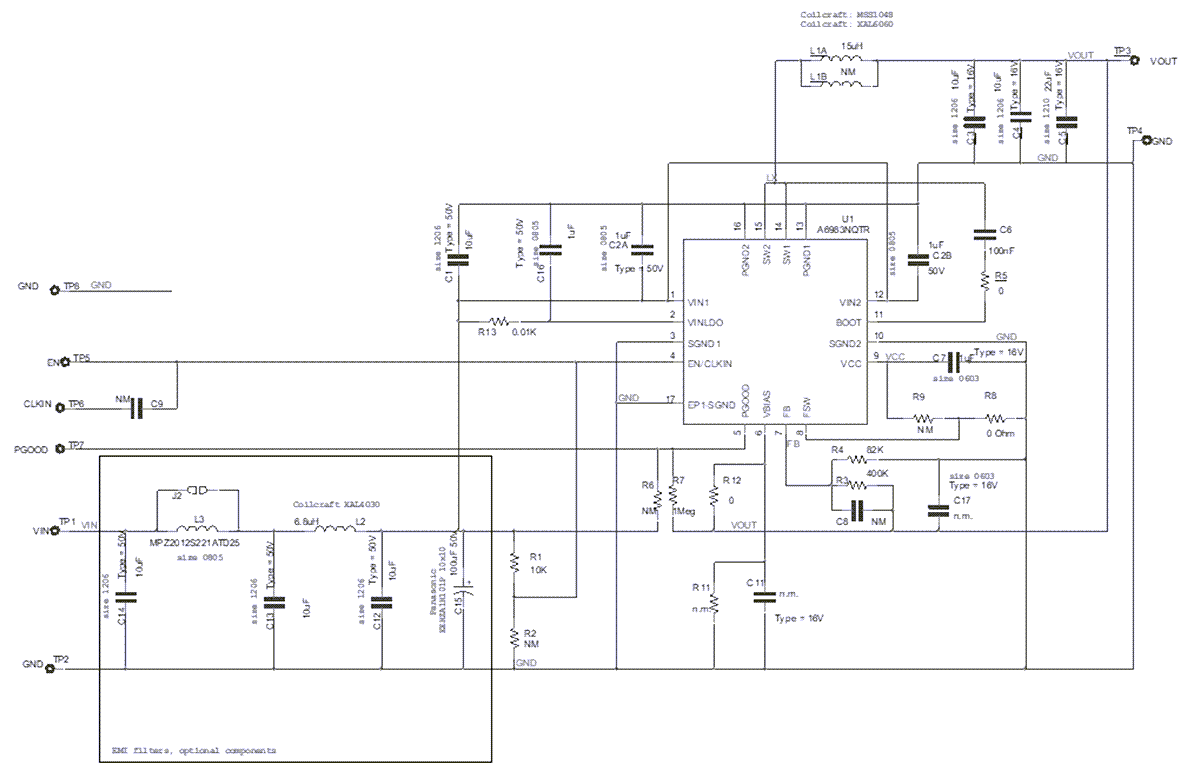 Schematic - STMicroelectronics STEVAL-A6983NV1 Evaluation Board